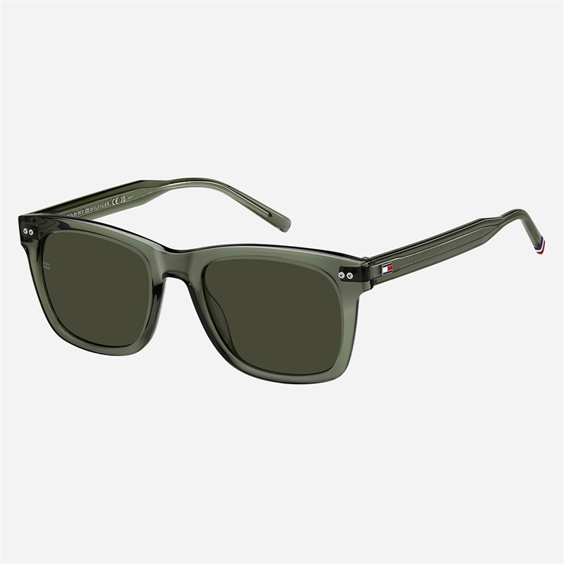 Tommy Hilfiger Mens Rectangular Sunglasses Green