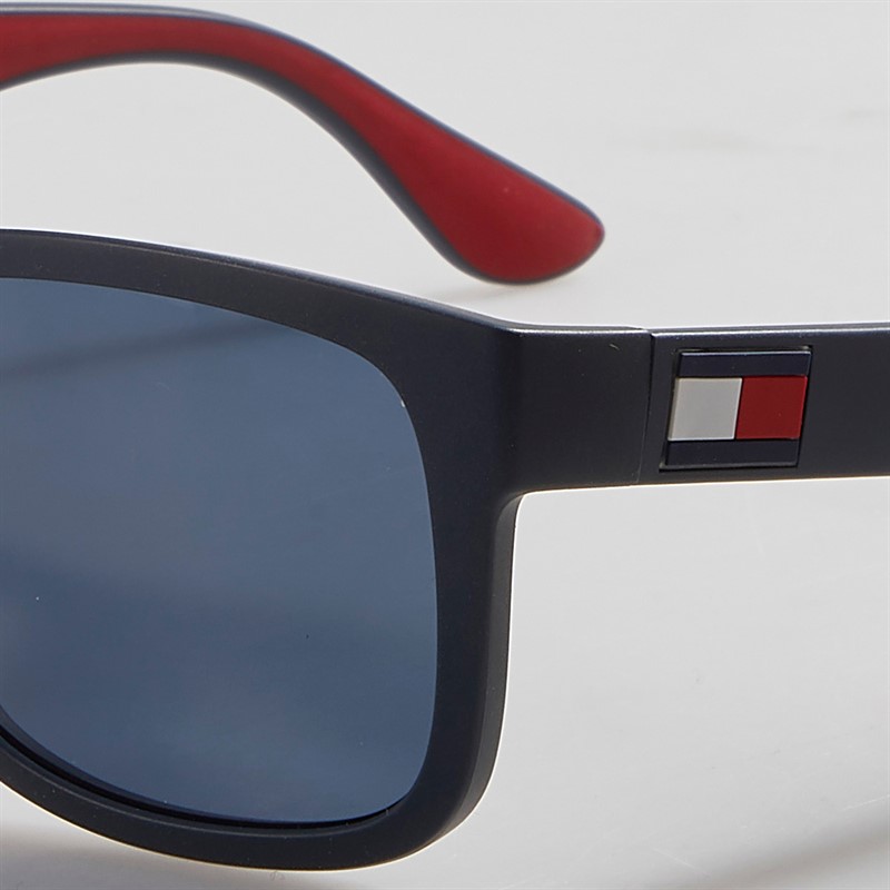 Tommy Hilfiger Mens Rectangular Sunglasses Blue/Red - foto 4