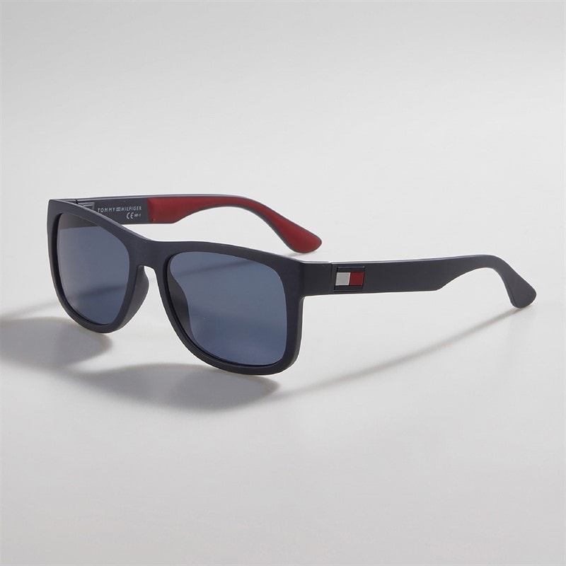 Tommy Hilfiger Mens Rectangular Sunglasses Blue/Red - foto 5