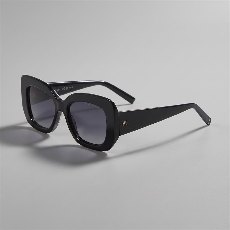 Tommy Hilfiger Womens Rectangular Sunglasses Black - foto 2