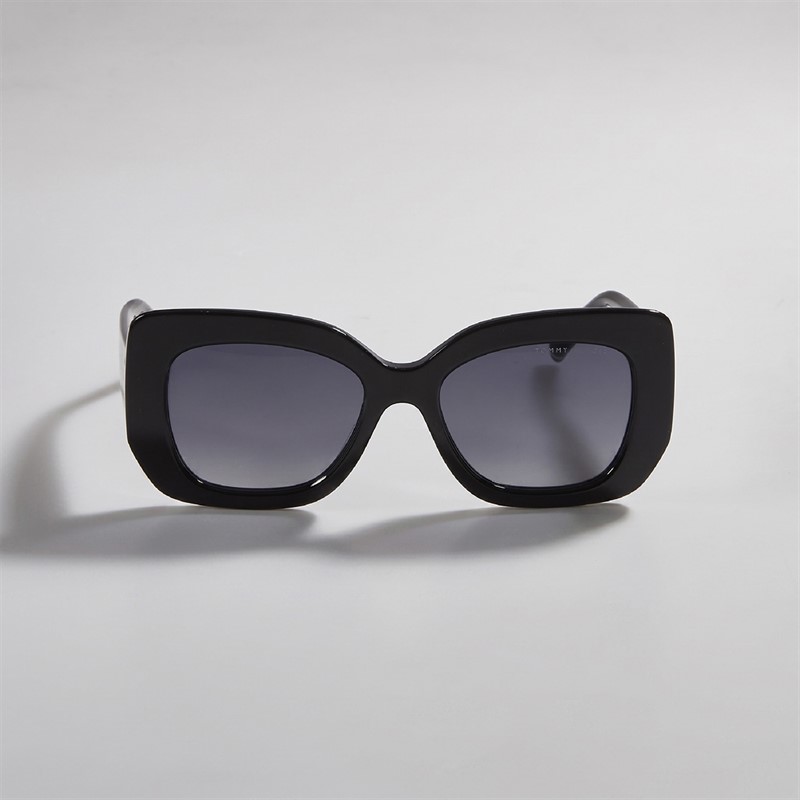 Tommy Hilfiger Womens Rectangular Sunglasses Black - foto 3