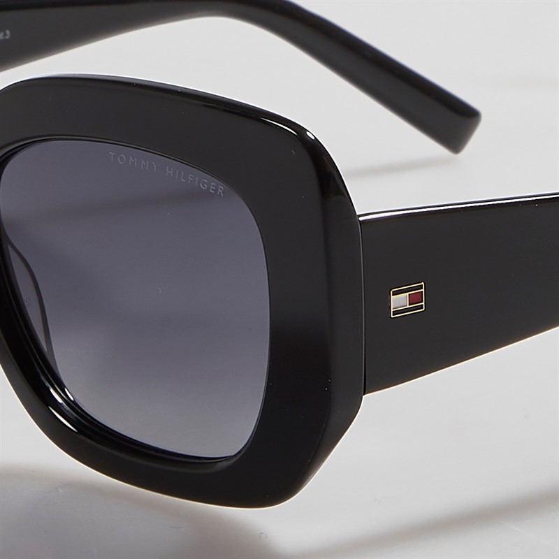 Tommy Hilfiger Womens Rectangular Sunglasses Black - foto 4