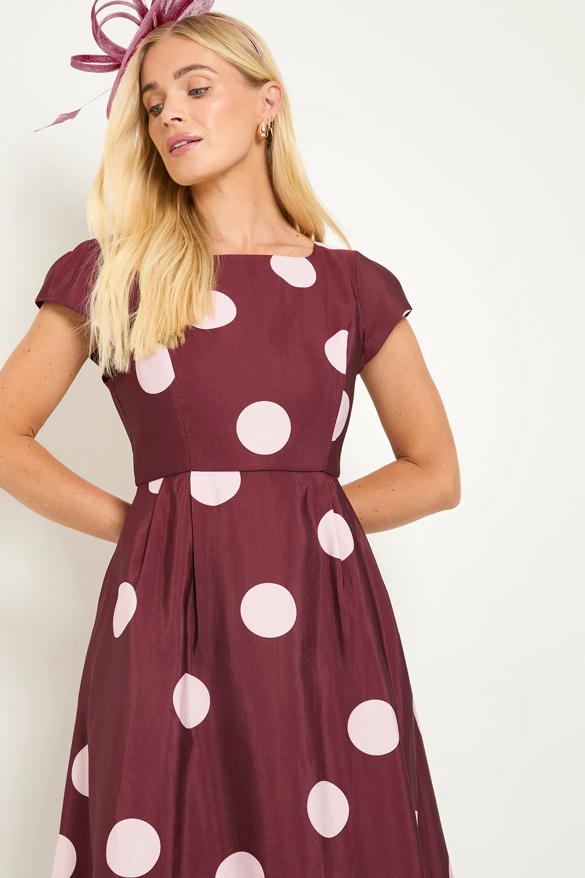 Petite Spot Ottoman Fit & Flare Midi Dress - foto 2
