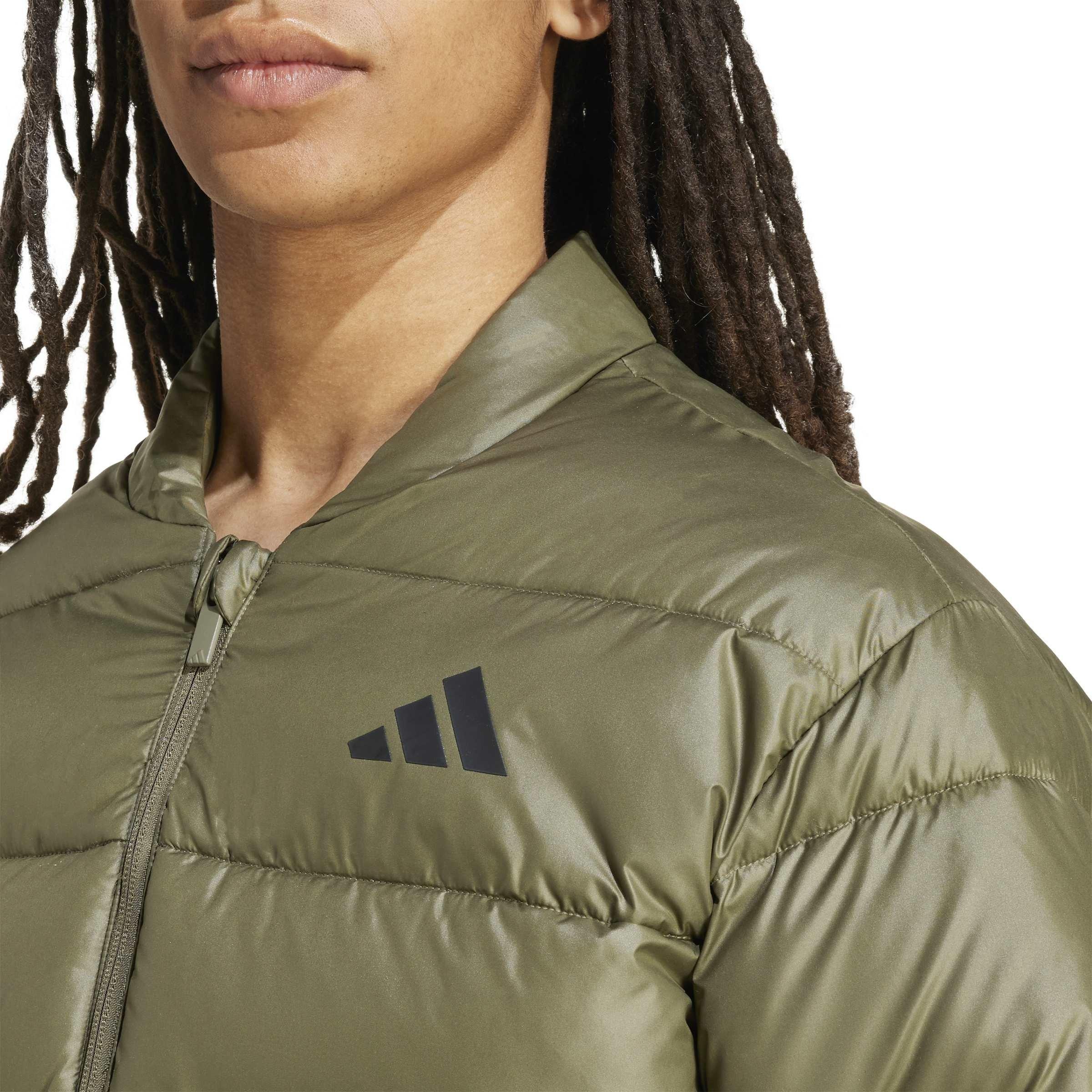 adidas Men's Essentials Hooded Full-Zip Puffer Jacket - foto 4